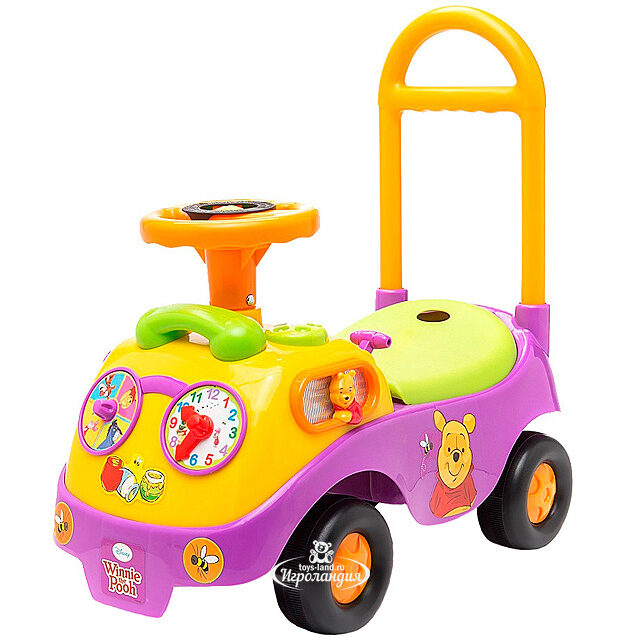 Каталка-пушкар Винни с часами, 50*46 см Kiddieland (Киддилэнд)