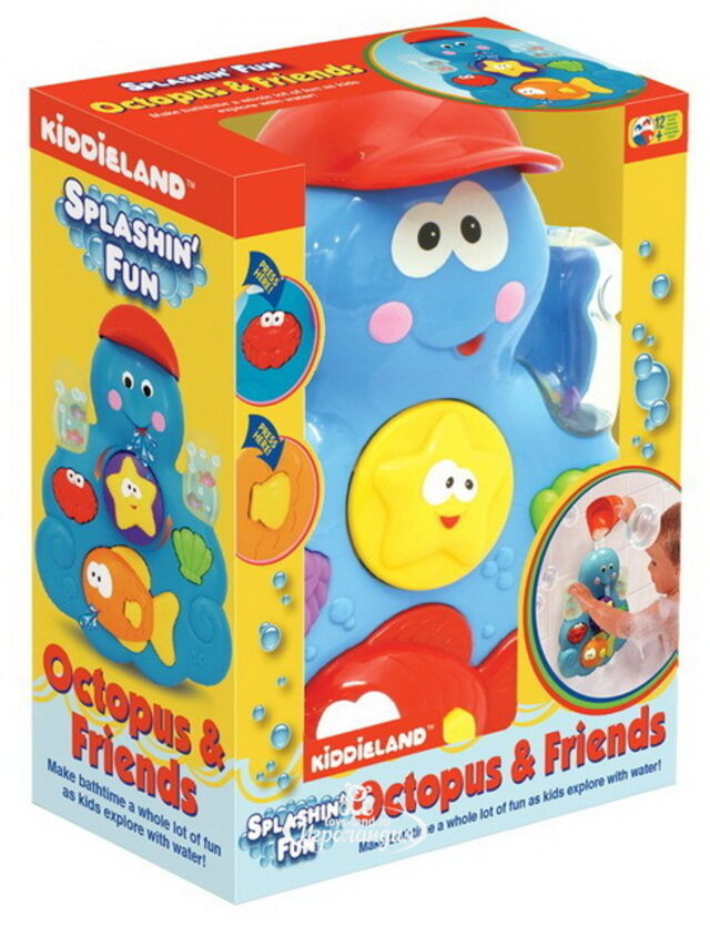 Игрушка для ванной Осьминог 23 см Kiddieland