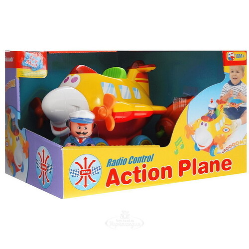 Радиоуправляемая игрушка Забавный самолет 19 см Kiddieland