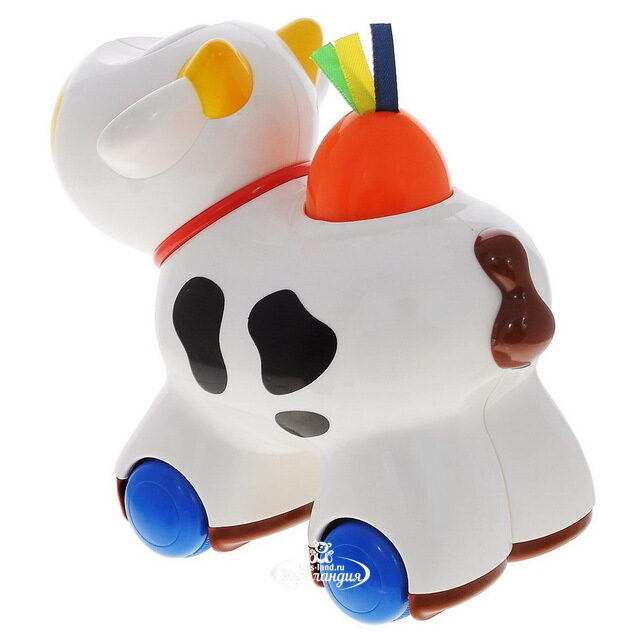 Музыкальная игрушка-каталка Коровка Му-Му 17 см Kiddieland (Киддилэнд)