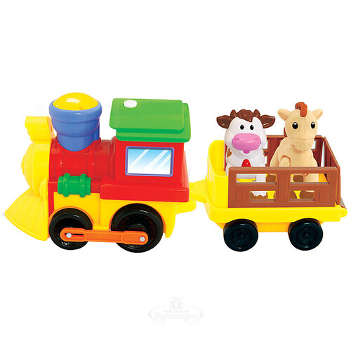 Развивающая игрушка Поезд с животными 31 см Kiddieland
