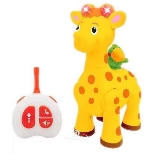 Развивающая игрушка Жираф с пультом управления, 26 см Kiddieland