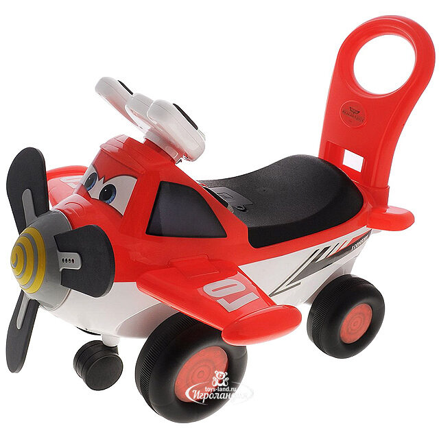 Каталка-пушкар Самолет Дасти 55*25 см, свет, звук Kiddieland