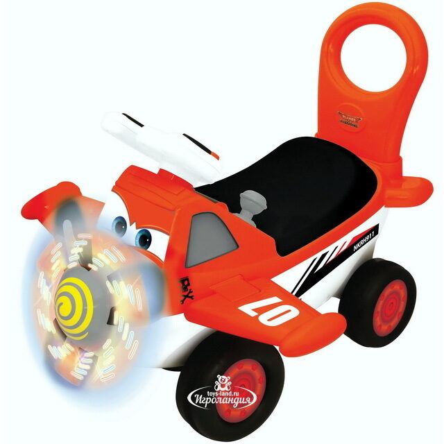 Каталка-пушкар Самолет Дасти 55*25 см, свет, звук Kiddieland