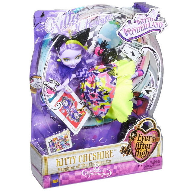 Кукла Китти Чешир Дорога в Страну Чудес 26 см (Ever After High) Mattel