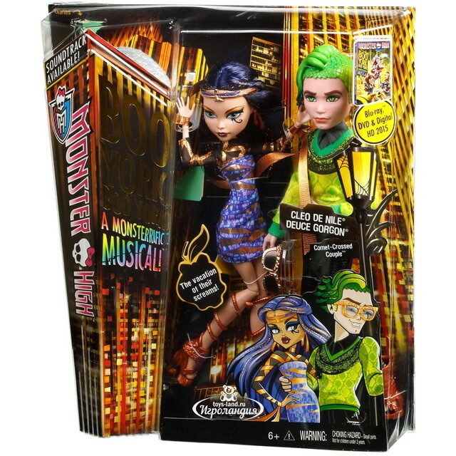 Набор кукол Дьюс Горгон и Клео де Нил Boo York 26 см (Monster High) Mattel