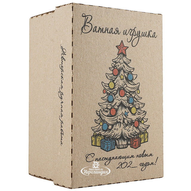 Ватная елочная игрушка Аннушка с коромыслом 13 см, подвеска Winter Deco