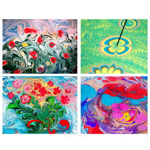 Набор для рисования на воде Эбру - Профи  12 цветов Mimi