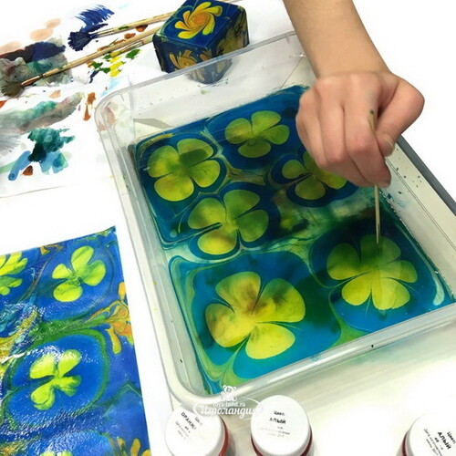 Набор для рисования на воде Эбру - Мастер 6 цветов Mimi