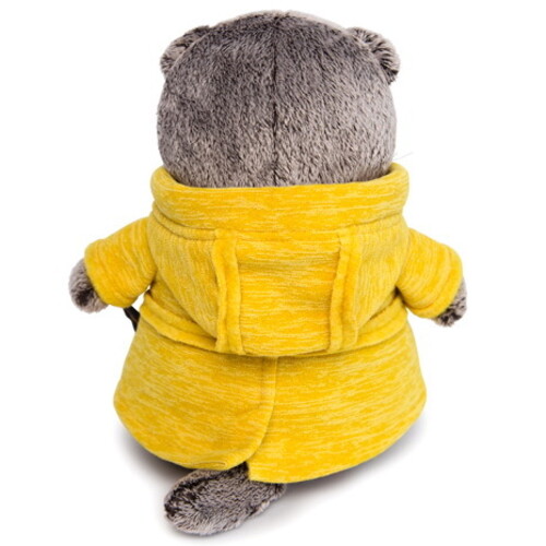 Одежда для Кота Басика 25 см - Желтая куртка с капюшоном Budi Basa