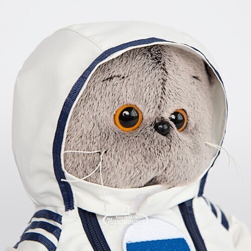 Мягкая игрушка Кот Басик в костюме космонавта 30 см Budi Basa