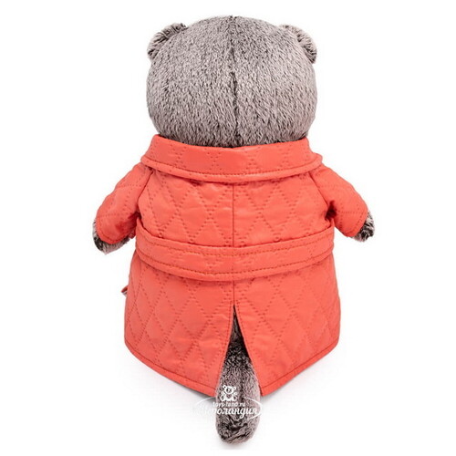 Мягкая игрушка Кот Басик в стеганом пальто 25 см Budi Basa