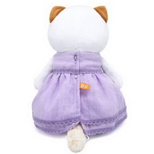 Мягкая игрушка Кошечка Лили в лавандовом платье 24 см Budi Basa