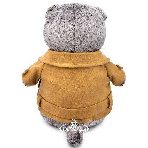 Мягкая игрушка Кот Басик в куртке-косухе 22 см Budi Basa