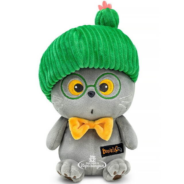 Мягкая игрушка Кот Басик - Ботаник 16 см, коллекция Эмоции Budi Basa
