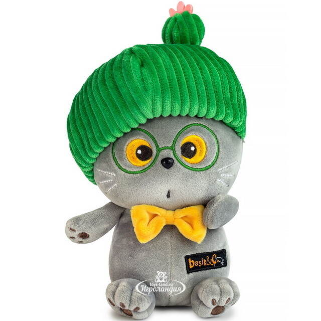Мягкая игрушка Кот Басик - Ботаник 16 см, коллекция Эмоции Budi Basa
