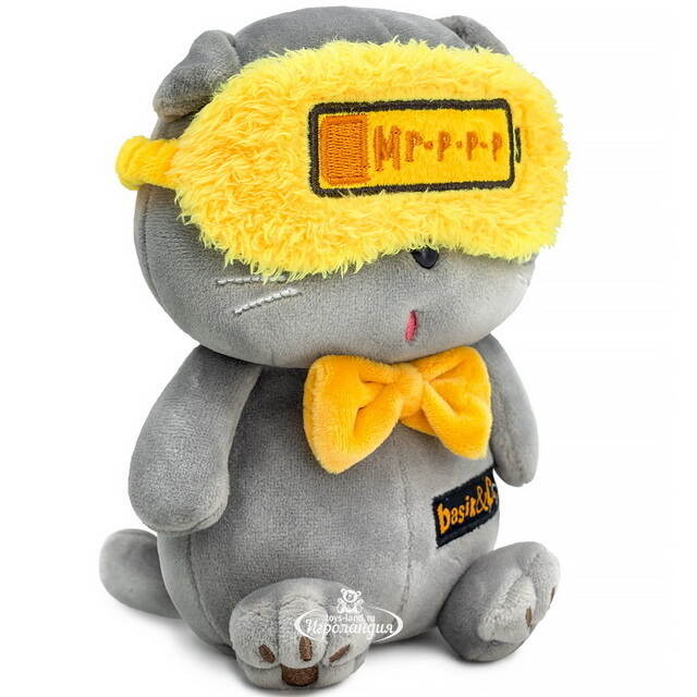 Мягкая игрушка Кот Басик - На подзарядке 16 см, коллекция Эмоции Budi Basa