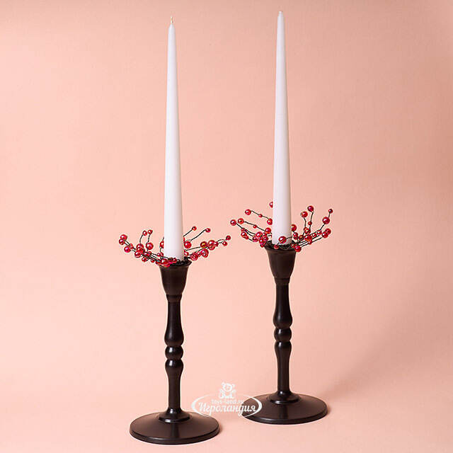 Украшение для свечи Ashberry 10 см, красный Swerox