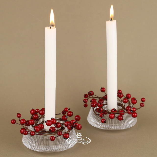 Венок для свечи Ягодный Десерт 9 см Swerox