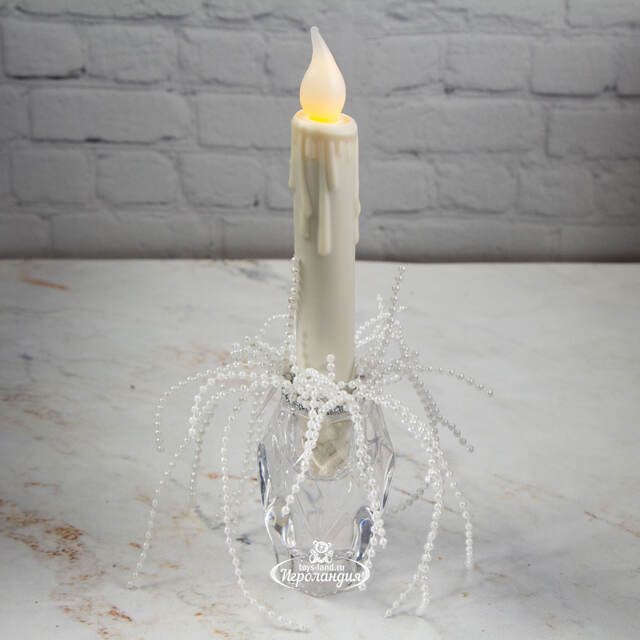 Украшение для свечи Ар-Деко белый Swerox