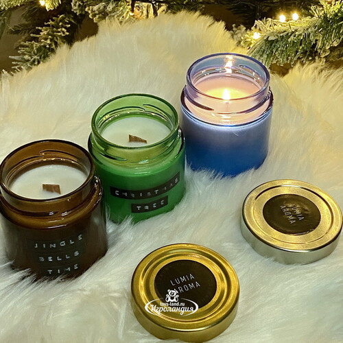 Ароматическая соевая свеча Christmas Tree, 40 часов горения Lumia Aroma