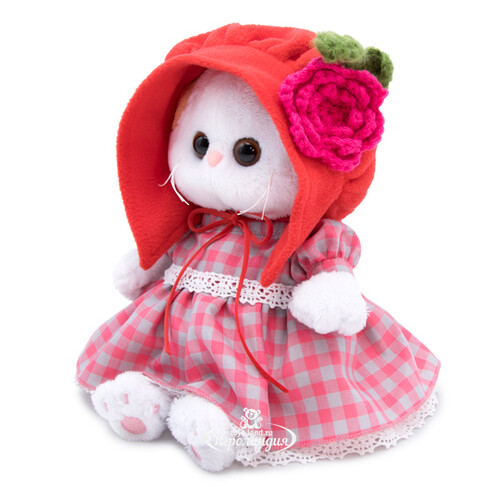 Мягкая игрушка Кошечка Лили Baby в красной шапочке 20 см Budi Basa