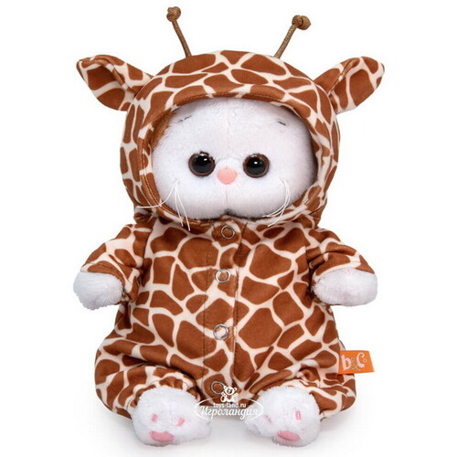 Мягкая игрушка Кошечка Лили Baby в комбинезоне Жираф 20 см Budi Basa