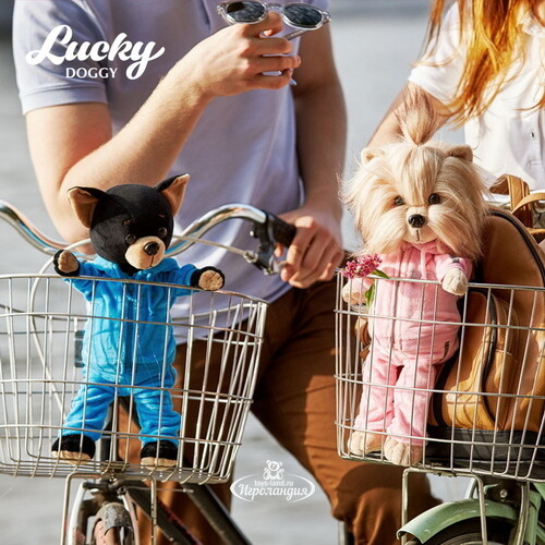 Мягкая игрушка Собака Lucky Yoyo: Фитнес 25 см Orange Toys