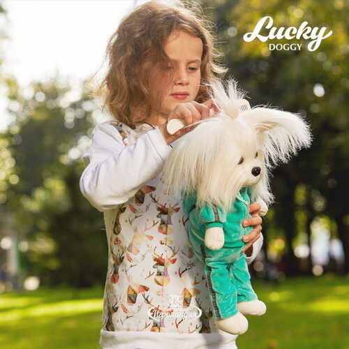 Мягкая игрушка Собака Lucky Mimi: Фитнес 25 см Orange Toys