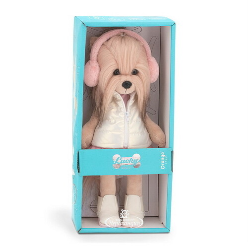 Мягкая игрушка на каркасе Собака Lucky Yoyo: Розовая мечта 25 см Orange Toys