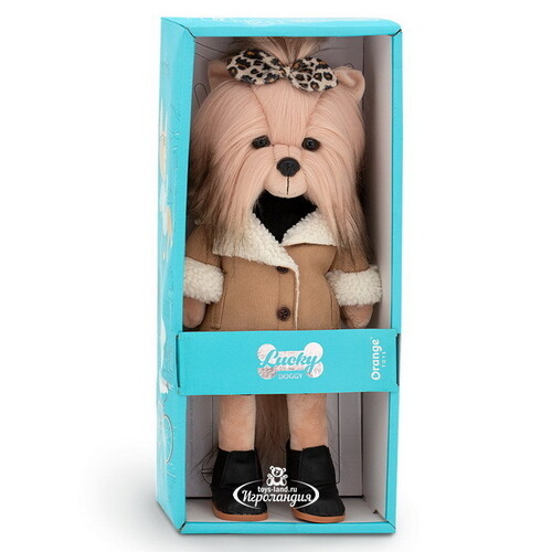 Мягкая игрушка на каркасе Собака Lucky Yoyo: Стильная штучка 25 см Orange Toys