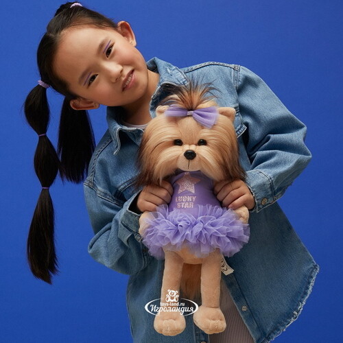 Мягкая игрушка на каркасе Собака Lucky Yoyo: Грация 25 см Orange Toys