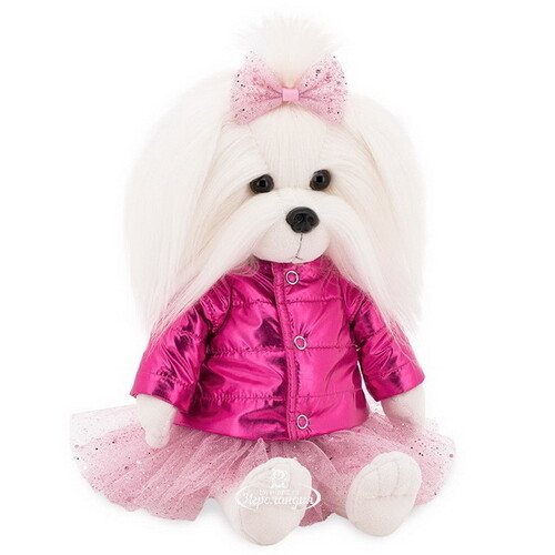 Мягкая игрушка на каркасе Собака Lucky Mimi: Розовый пуховичок 25 см Orange Toys