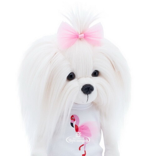 Мягкая игрушка на каркасе Собака Lucky Mimi: Цвет настроения Фламинго 25 см Orange Toys