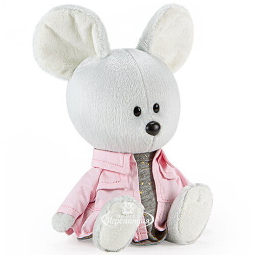 Мягкая игрушка Мышка Пшоня в сером платье и курточке 15 см коллекция Лесята Budi Basa