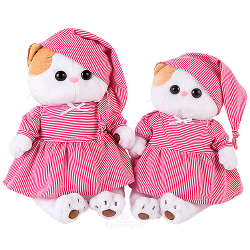 Мягкая игрушка Кошечка Лили в розовой пижамке 24 см Budi Basa