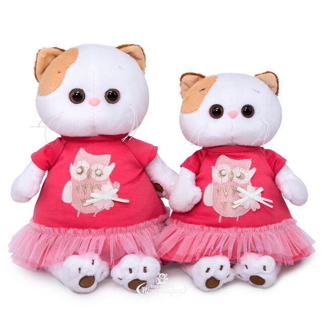 Мягкая игрушка Кошечка Лили в платье с совой 27 см Budi Basa (Буди Баса)