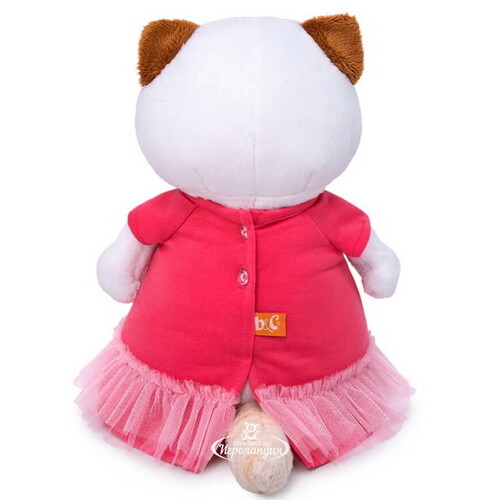 Мягкая игрушка Кошечка Лили в платье с совой 24 см Budi Basa