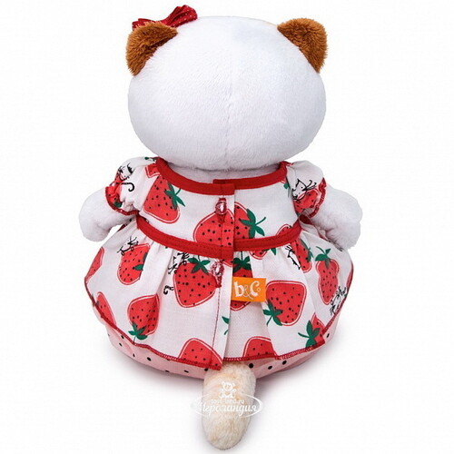 Мягкая игрушка Кошечка Лили в блузке с клубничками 24 см Budi Basa
