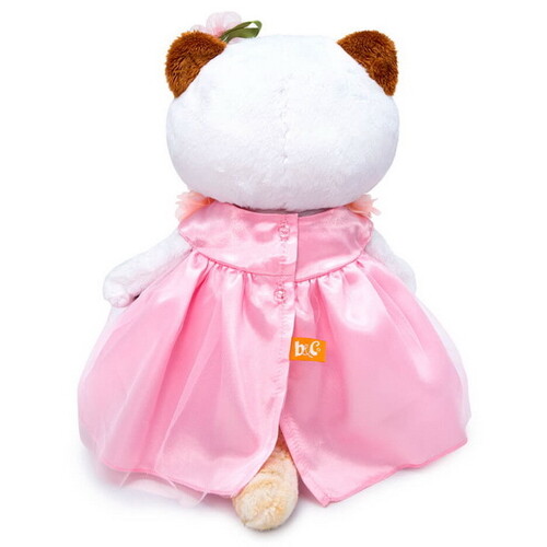 Мягкая игрушка Кошечка Лили в платье с объемными цветами 24 см Budi Basa