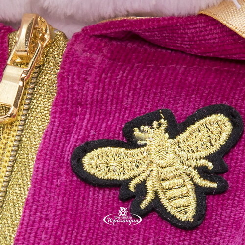 Мягкая игрушка Кошечка Лили в куртке с пчелкой 24 см Budi Basa