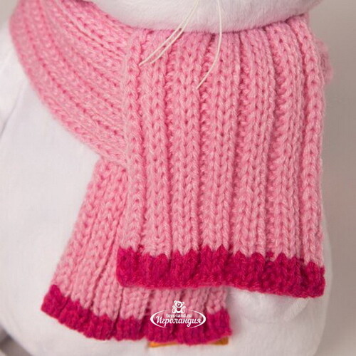 Мягкая игрушка Кошечка Лили в розовой шапке с шарфом 24 см Budi Basa