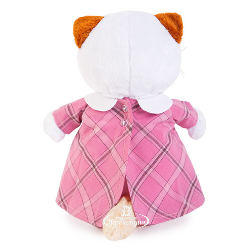 Мягкая игрушка Кошечка Лили в розовом платье с серой сумочкой 27 см Budi Basa