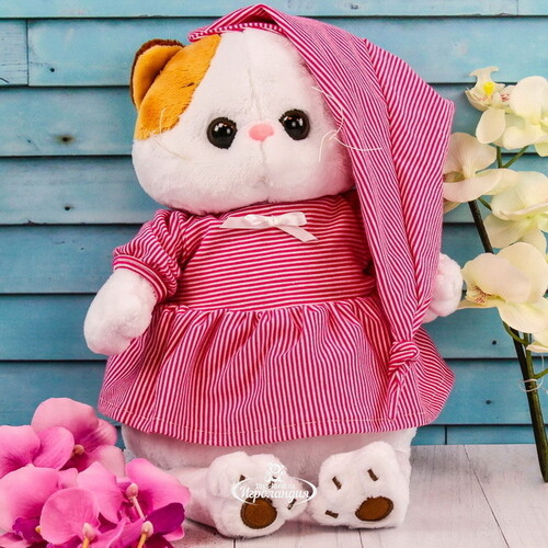 Мягкая игрушка Кошечка Лили в розовой пижамке 27 см Budi Basa