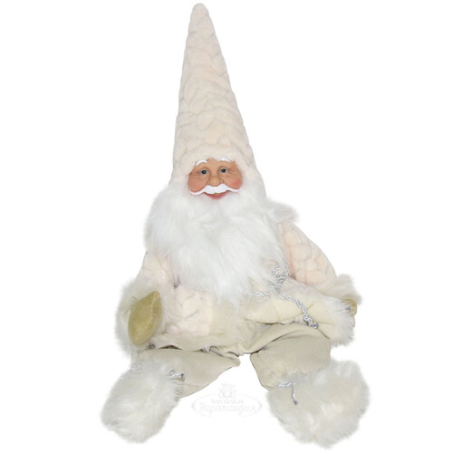 Фигура под ёлку Санта Клаус из Амстердама 60 см, белый Due Esse Christmas
