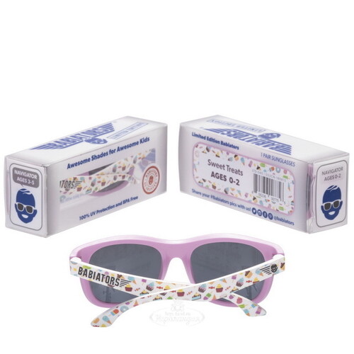Детские солнцезащитные очки Babiators Printed Navigator Сладкие угощения, 3-5 лет Babiators