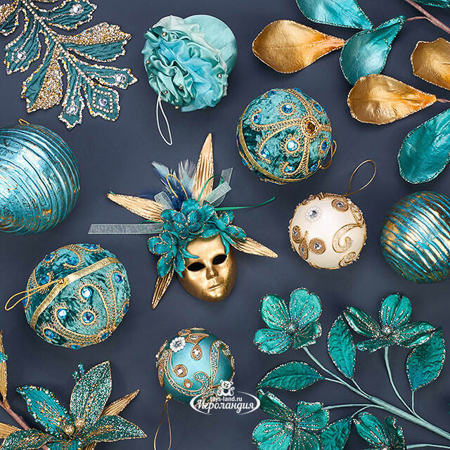 Винтажный елочный шар Monte Argentario 11 см Winter Deco