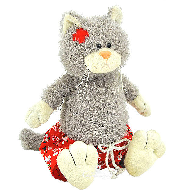 Мягкая игрушка Котяра в семейных трусах серый 25 см, Orange Exclusive Orange Toys (Орандж Тойс)