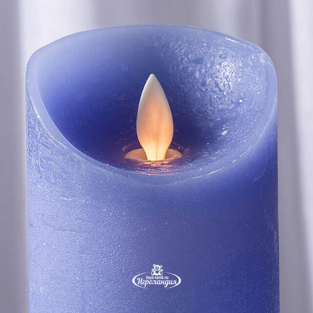 Набор свечей с имитацией пламени Ленорра Magic Flame 10-15 см, 3 шт, синие, с пультом управления Peha