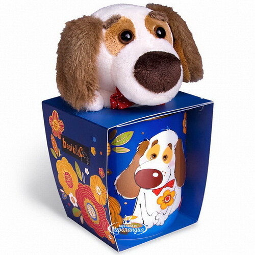Подарочный набор кружка с игрушкой Собака Бартоломей 400 мл Budi Basa